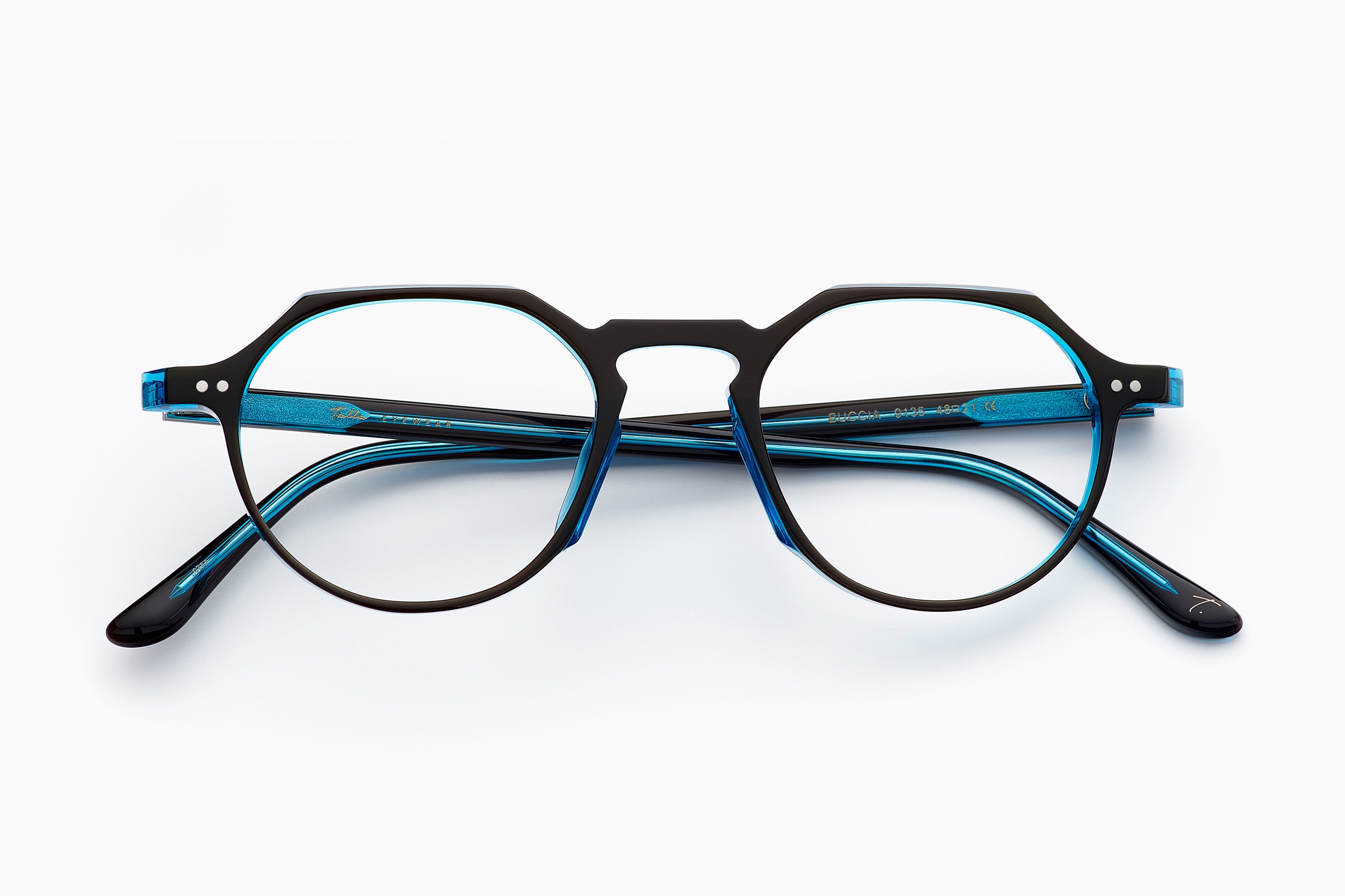 MARRON / BLEU FLUO