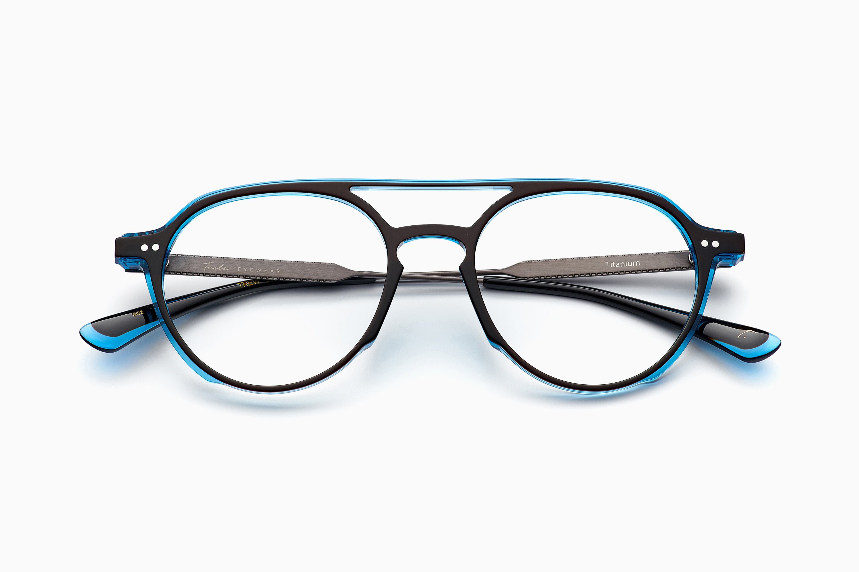 MARRON / BLEU FLUO